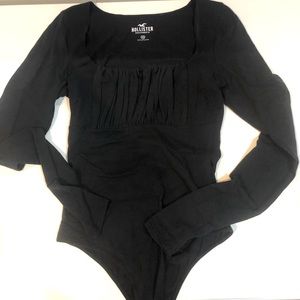 black long sleeve bodysuit